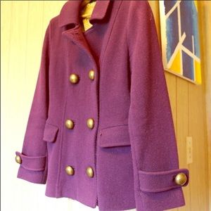 Purple wool Boden jacket